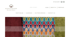 Desktop Screenshot of kingcottonfabrics.com