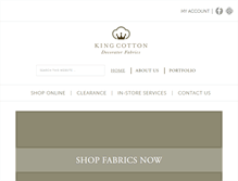 Tablet Screenshot of kingcottonfabrics.com